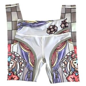 Monkey Workout Leggings Womens Small Whimsical Colorful Phantom of the Opera NWT
